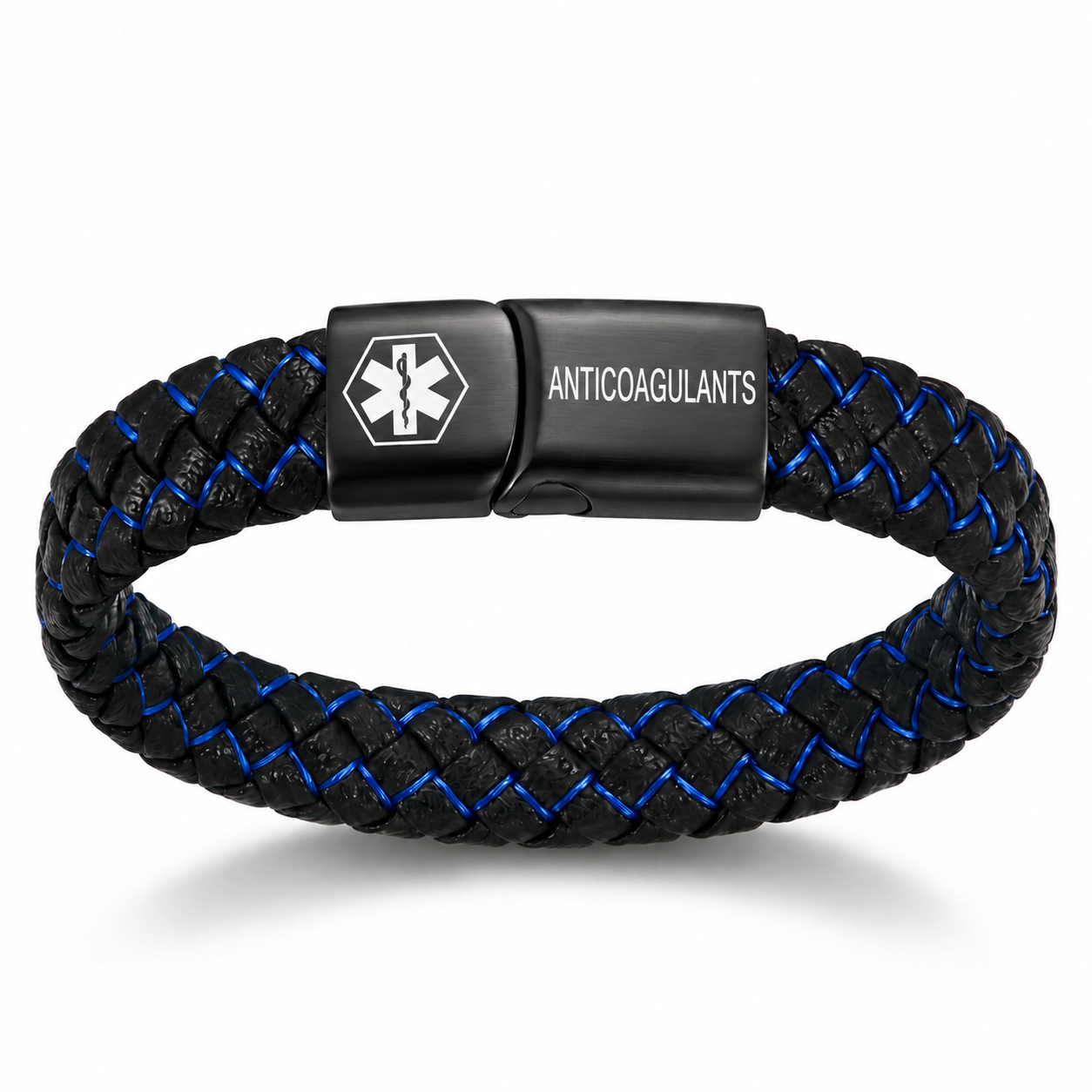 Bracelet médical d'identification « Anticoagulants » tressé – Ploverd
