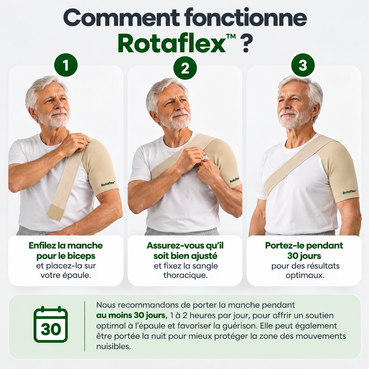 Rotaflex™ - Manchon de soutien pour la coiffe des rotateurs