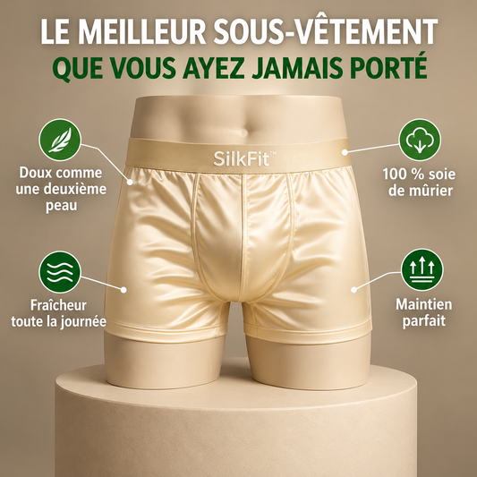 SilkFit™ — Boxer en soie pour homme