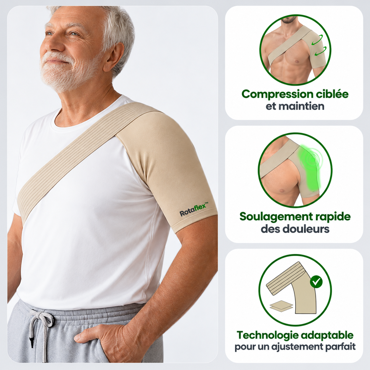 Rotaflex™ - Manchon de soutien pour la coiffe des rotateurs