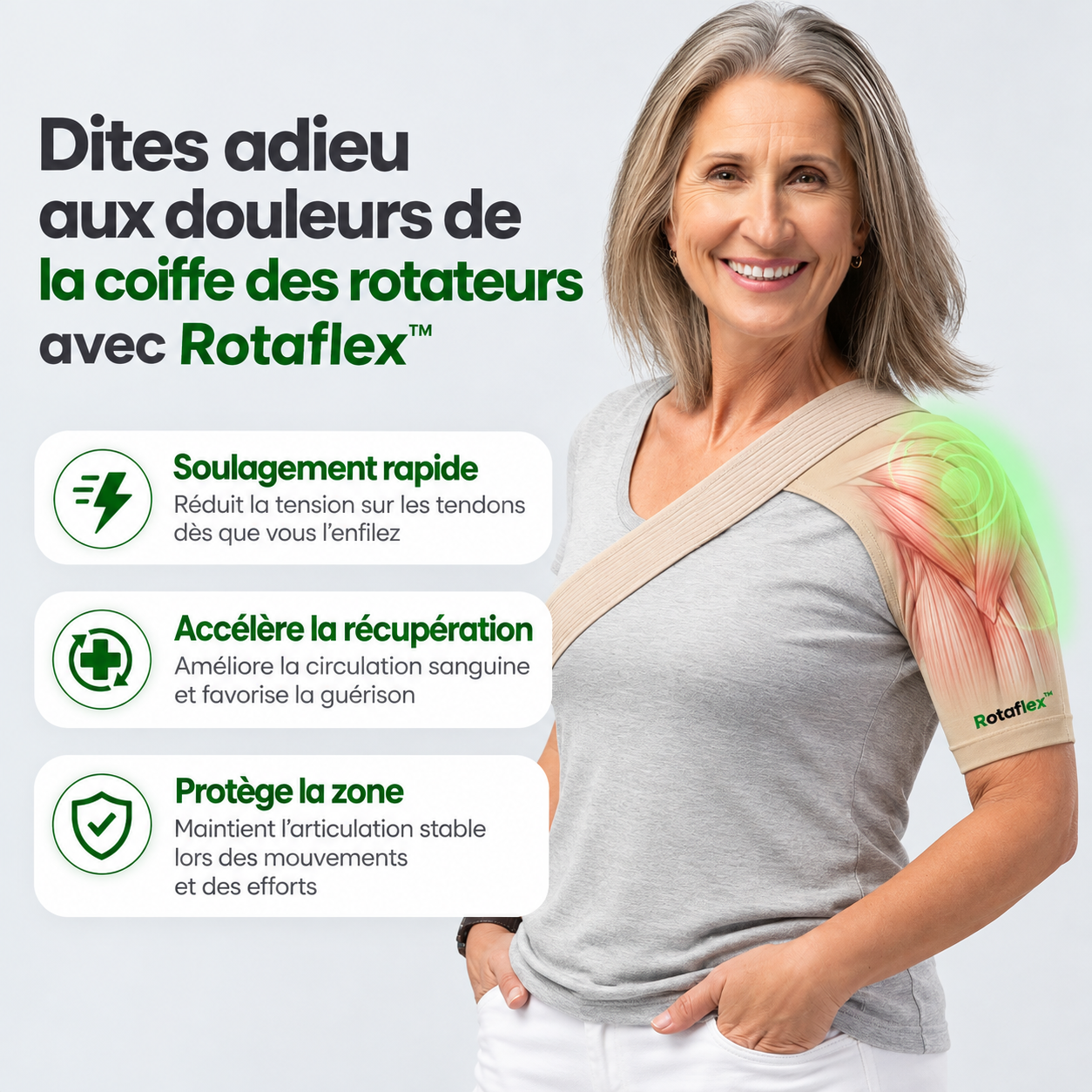 Rotaflex™ - Manchon de soutien pour la coiffe des rotateurs