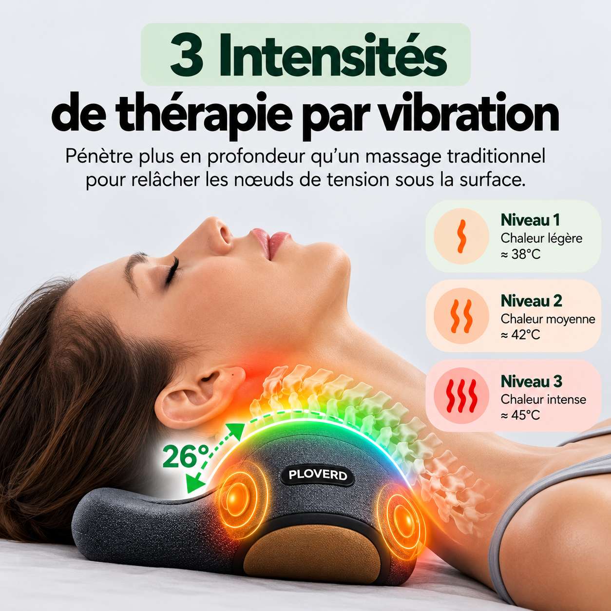 CerviFlex™ — Appareil de décompression cervicale 3-en-1